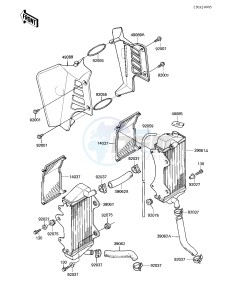 KX 250 C [KX250] (C1) [KX250] drawing RADIATORS -- 83 KX250-C1- -