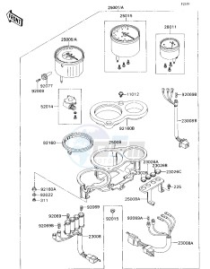 ZX 750 H [NINJA ZX-7] (H1) [NINJA ZX-7] drawing METER-- S- -