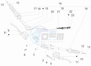 Runner 50 Pure Jet drawing Handlebars - Master cilinder