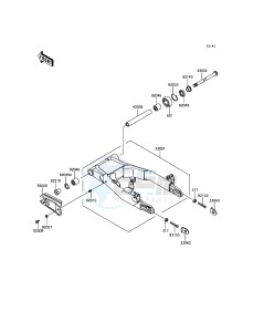 W800 EJ800AFF GB XX (EU ME A(FRICA) drawing Swingarm