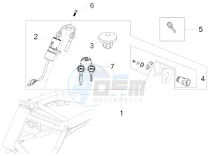 California 1400 Custom ABS 1380 drawing Locks