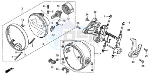 CB900F CB900F drawing HEADLIGHT (CM/U)