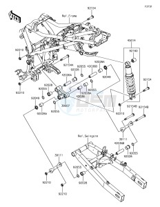 VERSYS-X 300 ABS KLE300CHF XX (EU ME A(FRICA) drawing Suspension/Shock Absorber