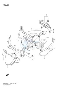 GSX650F (E3-E28) Katana drawing METER PANEL