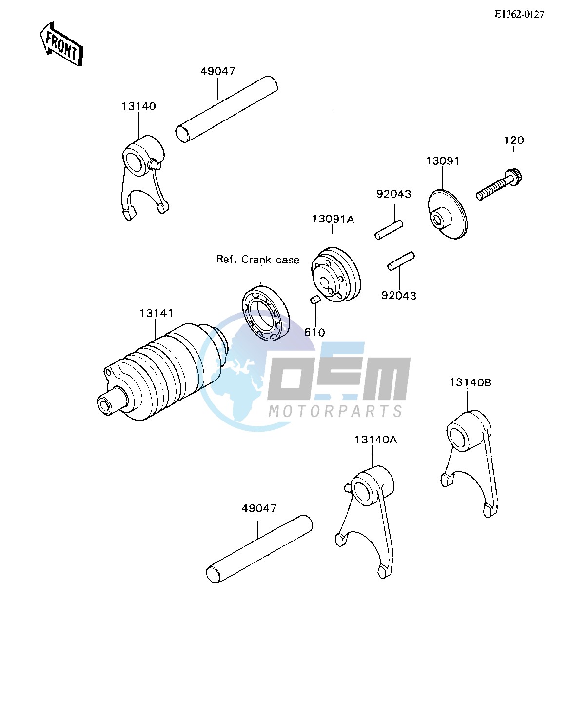 GEAR CHANGE DRUM_SHIFT FORK-- S- -