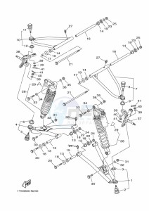 YFZ450R (BKDH) drawing FRONT SUSPENSION & WHEEL