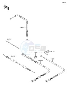 BRUTE FORCE 750 4x4i EPS KVF750GJF EU drawing Cables