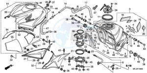 CBR600RRA Korea - (KO / ABS) drawing FUEL TANK