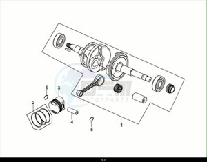 FIDDLE II 50 EFI (AF05W6-EU) (M2) drawing CRANK SHAFT