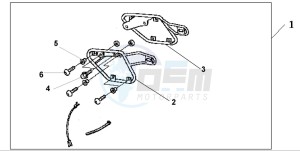 VT750DC SHADOW SPIRIT drawing SADDLEBAG STAY