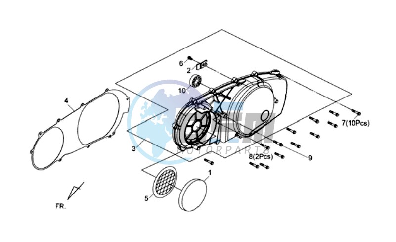 L  CRANK CASE COVER ASSY