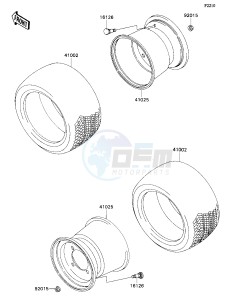 KAF 540 D [MULE 2020] (D1) [MULE 2020] drawing TIRE