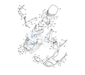 YP R X-MAX ABS 125 drawing WINDSHIELD