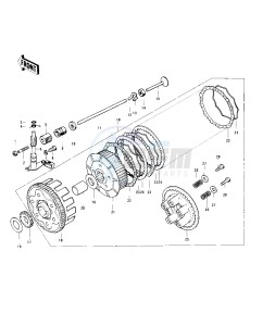 KE 125 A [KE125] (A3-A6) [KE125] drawing CLUTCH -- 76-79- -