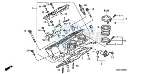 ST13009 France - (F / CMF MME) drawing RIGHT CYLINDER HEAD