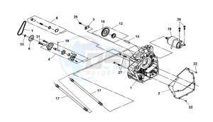 QUAD LANDER 300S drawing CRANKCASE RIGHT