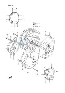 GSX1100 (E2) drawing CRANKCASE COVER