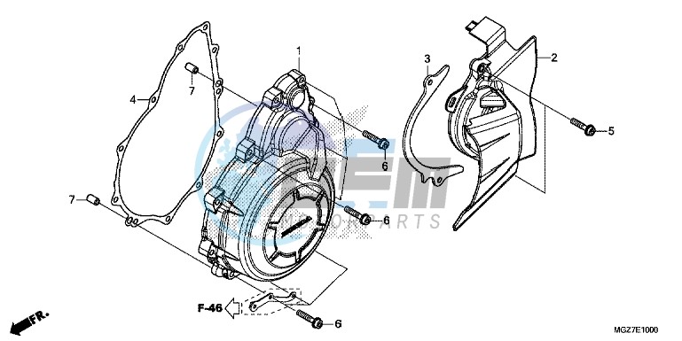 A.C. GENERATOR COVER