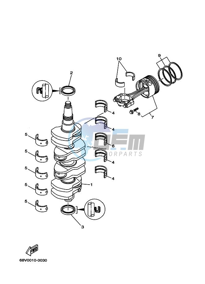 CRANKSHAFT--PISTON