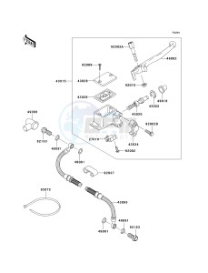 KL 650 A [KLR 650] (A6F-A7F) A7F drawing FRONT MASTER CYLINDER