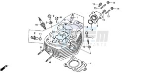 CG125 drawing CYLINDER HEAD