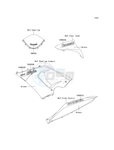 ZX 600 N [ZX-6RR] (N1) N1 drawing DECALS