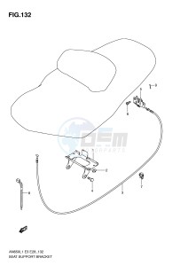 AN650 (E3-E28) Burgman drawing SEAT SUPPORT BRACKET (AN650AL1 E33)