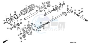 TRX250X9 Australia - (U) drawing GEARSHIFT DRUM