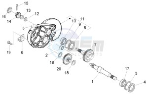 Liberty 50 2t RST ptt (AU-D) Austria - Germany drawing Rear wheel shaft