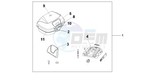 NES150 125 drawing TOP BOX 45L