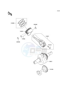 KAF 400 C [MULE 610 4X4 HARDWOODS GREEN HD] (C6F-C9F) C6F drawing CRANKSHAFT_PISTON-- S- -