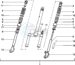 Typhoon 50 XR drawing Steering column