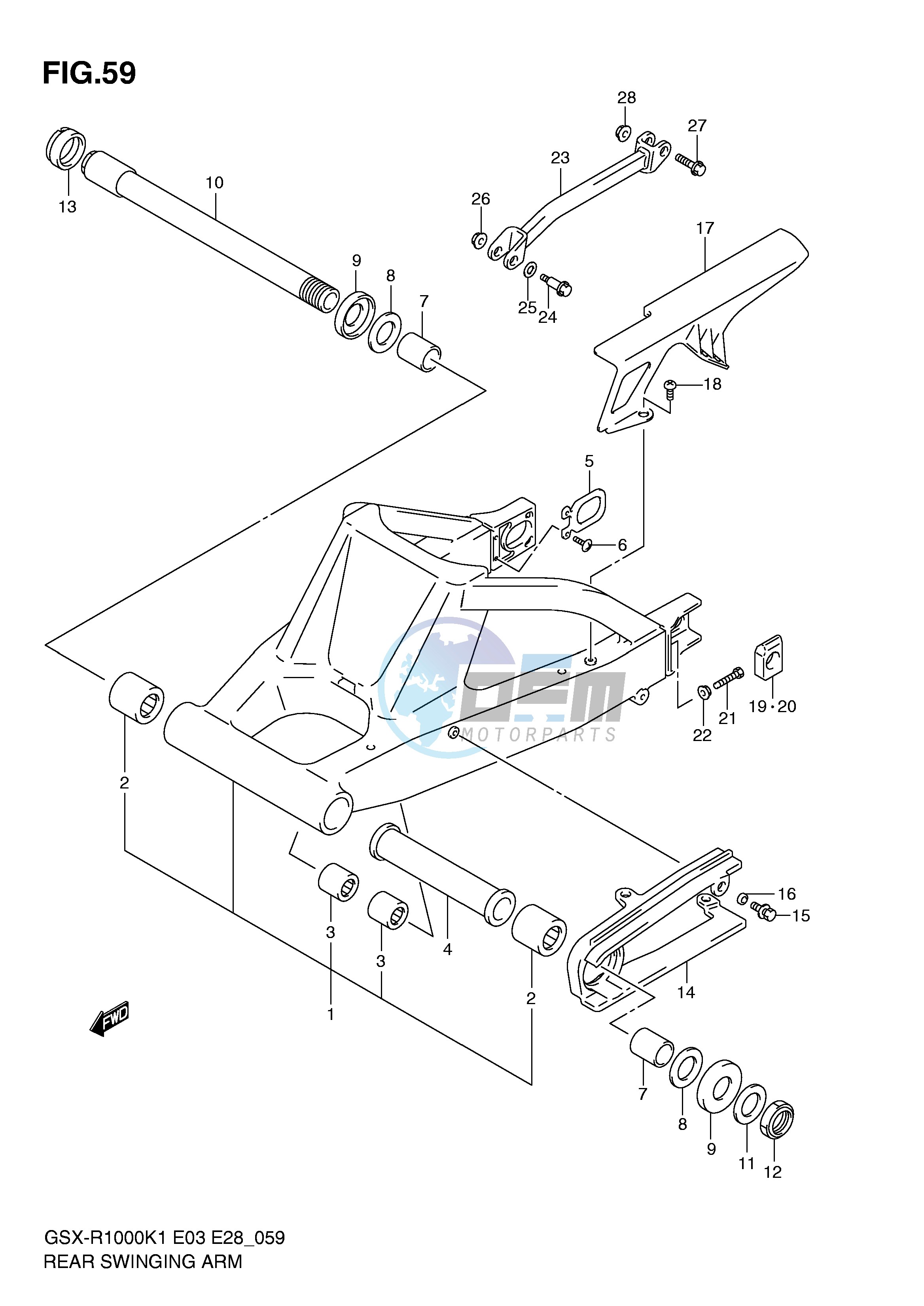 REAR SWINGING ARM