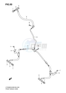 LT-R450 (E28-E33) drawing FRONT BRAKE HOSE