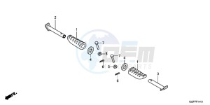 NSC50E Vision 50 - NSC50E UK - (E) drawing PILLION STEP (NSC50/MPD/WH)