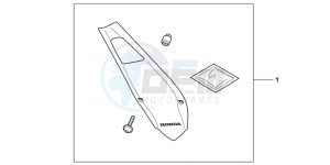 CBR600FAC drawing UNDERTRAY COOL WHITE