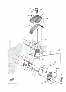 YXF850E YX85FPAP (BARP) drawing SHIFT SHAFT