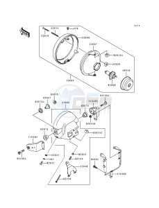 ZL 600 B [ELIMINATOR 600] (B2-B3) [ELIMINATOR 600] drawing HEADLIGHT-- S- -