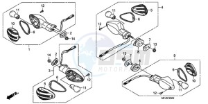 CBR600RRA France - (F / CMF 2F) drawing WINKER (3)