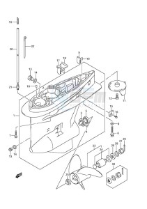 DF 200 drawing Gear Case (C/R)