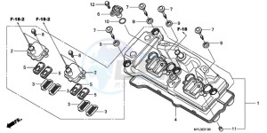 CBR1000RRA UK - (E / HRC MKH) drawing CYLINDER HEAD COVER