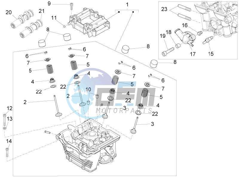 Cylinder head - valves