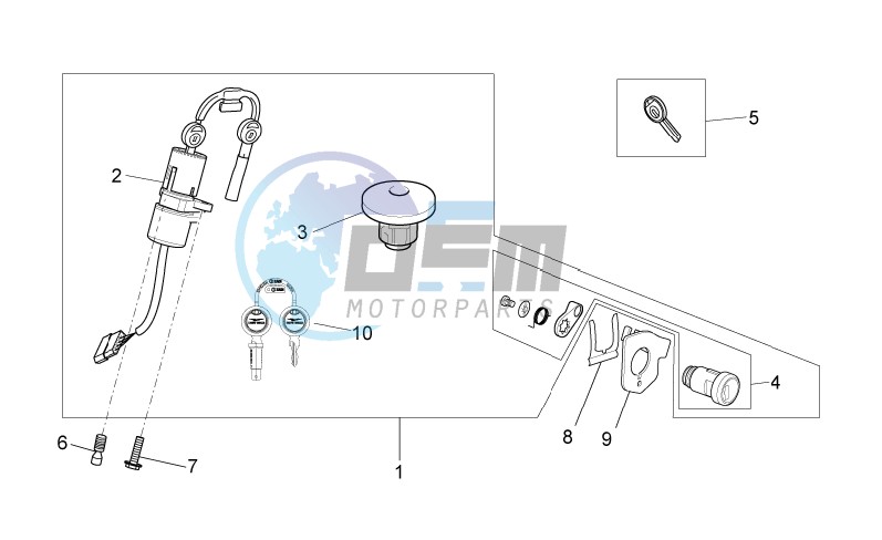 Lock hardware kit