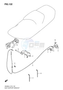 AN400 BURGMAN EU drawing SEAT SUPPORT BRACKET