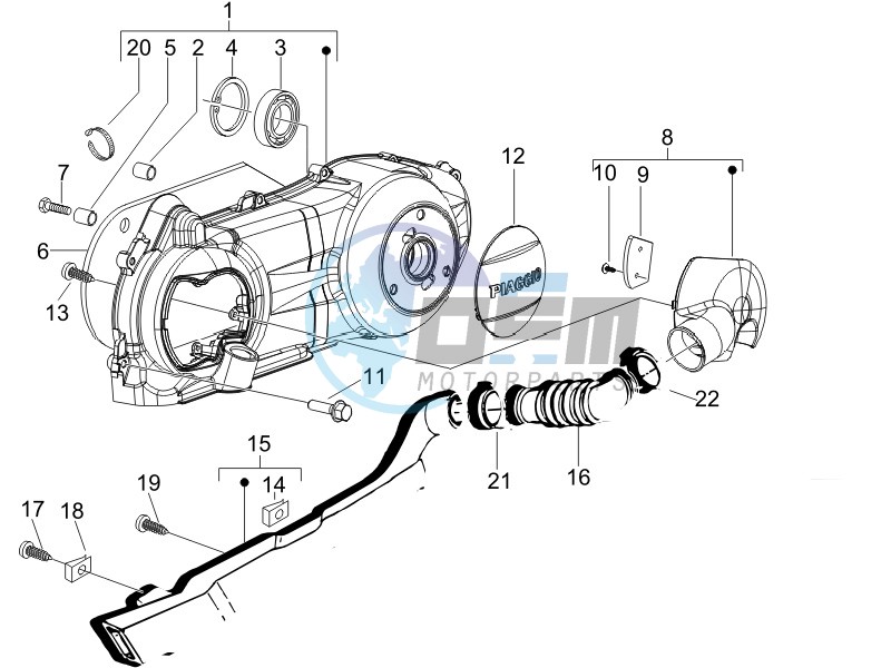 Crankcase cover - Crankcase cooling