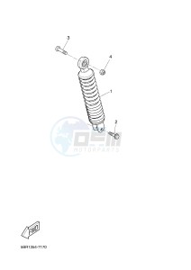 NS50F AEROX 4 (1GB1 1GB1 1GB1) drawing REAR SUSPENSION