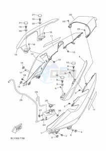 CZD300P-AB XMAX 300 POLICE (BGS4) drawing SIDE COVER