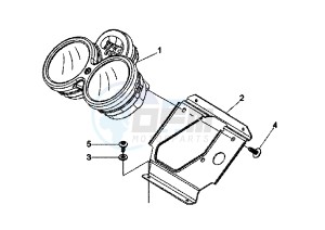 Beverly RST 125 drawing Dashboard