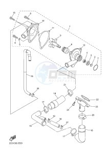 YZF-R6 600 R6 (2CXM 2CXN) drawing WATER PUMP