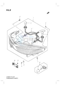 UH200G BURGMAN EU drawing REAR COMBINATION LAMP